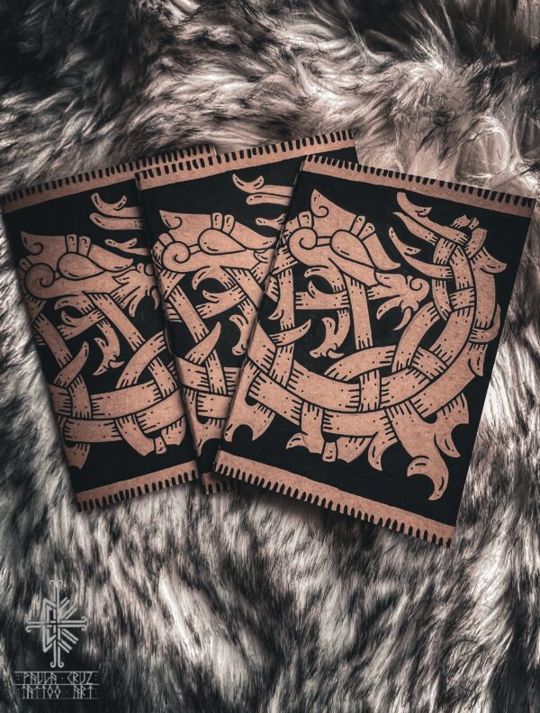 Libreta dragón vikingo